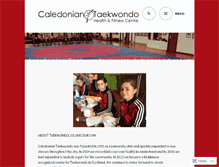 Tablet Screenshot of caledoniantkd.com